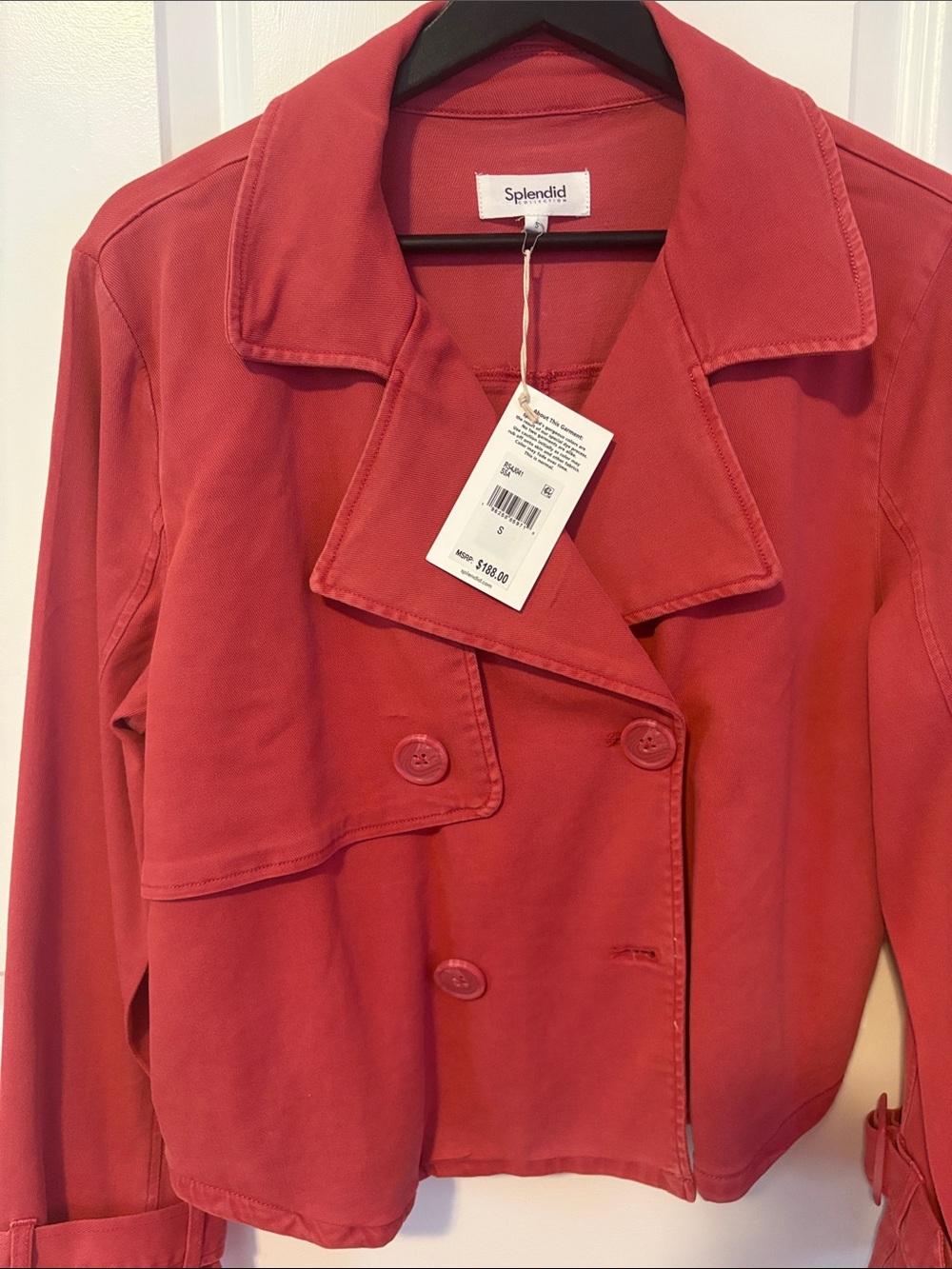 Splendid Portia Double-Breasted Crop Jacket